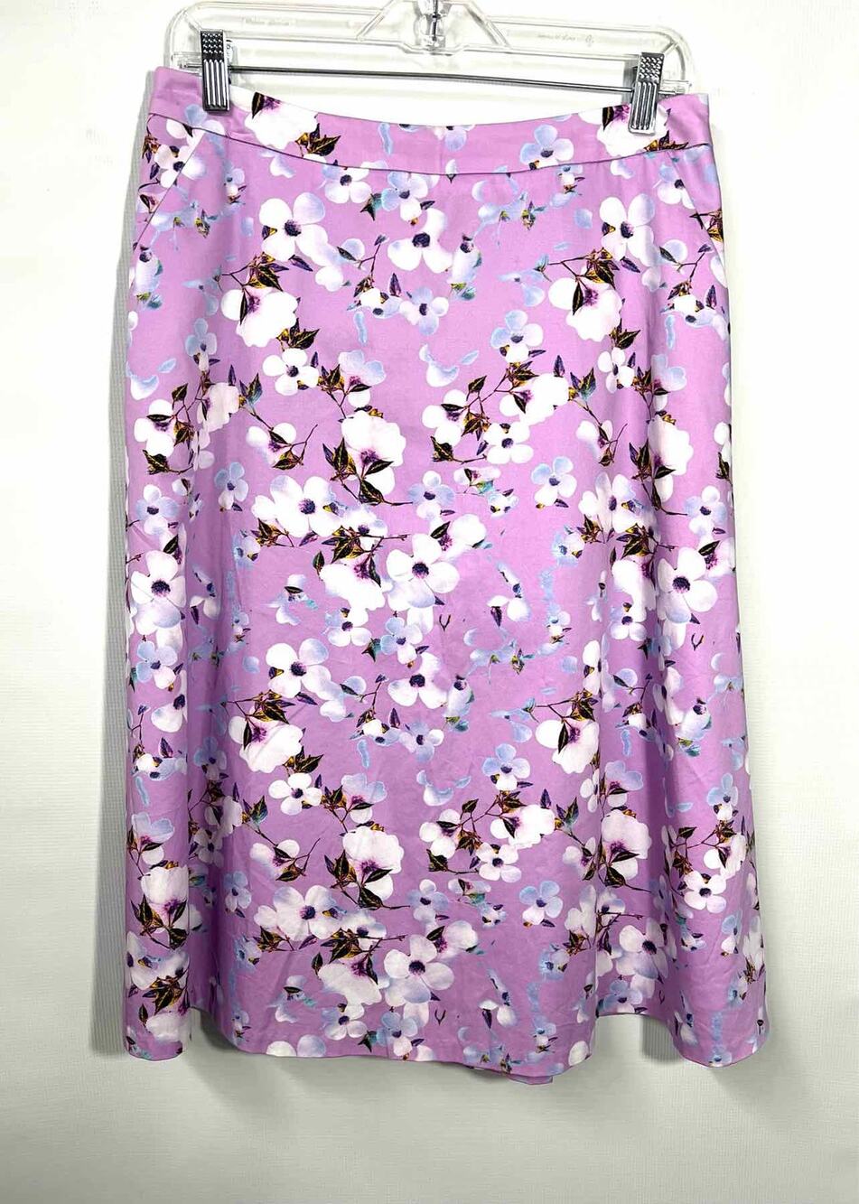 Talbots Size 10P Lavender/White Floral NEW Designer Skirt
